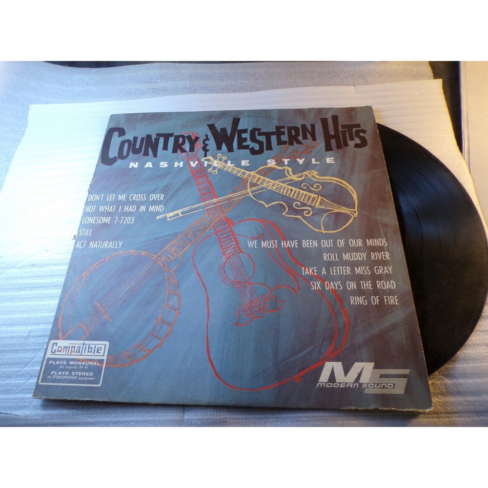 Country & Western Hits Nashville Style Vinyl LP Modern Sound MS 508 Ring of Fire